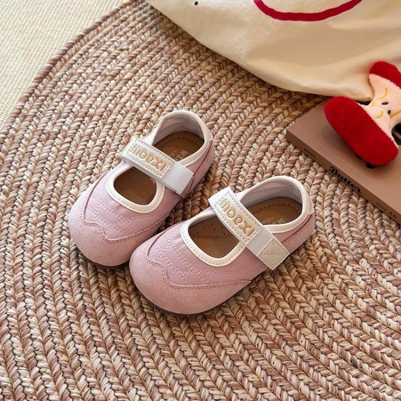 Туфли Мэри Джейн на мягкой подошве для девочек, детские легкие кожаные туфли, повседневные туфли в балетном стиле, туфли-пуфы