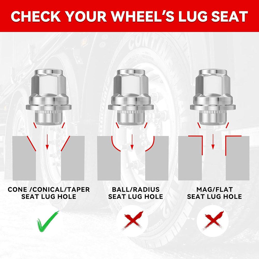 Колесная гайка 40224-4HH0A Для 2016-2022 Infiniti Q50 Q60 Q70 QX50 QX70 M12*1.25