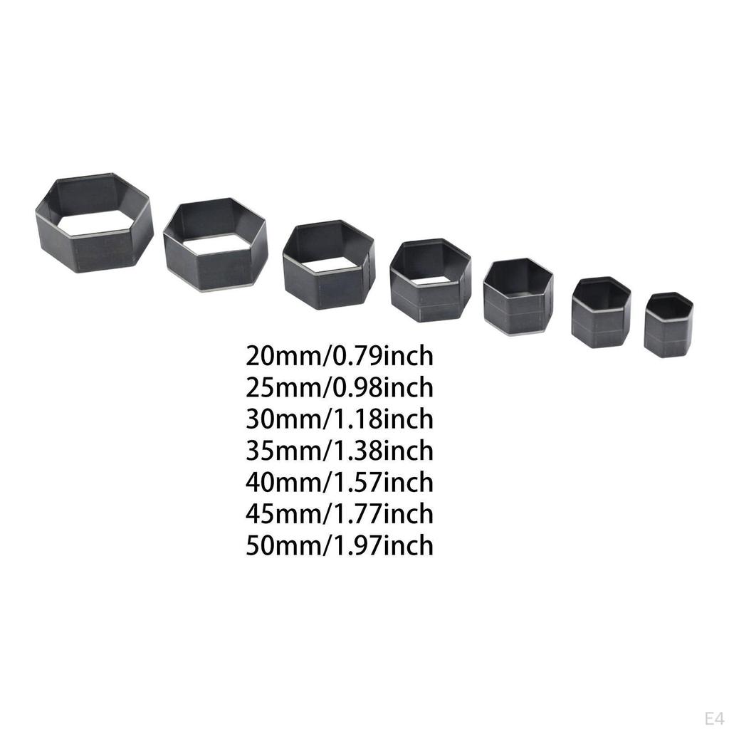 7 штук Кожаный вырубной штамп Разные размеры Шаблон Инструмент для рукоделия Геометрическая форма для DIY