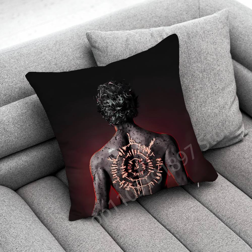 B-Baldurs G-Gate 3 Астарион Наволочка для декоративной подушки 55x55см 40x40см 45x45см 50x50см 30x30см Квадратная Наволочка для офисной подушки