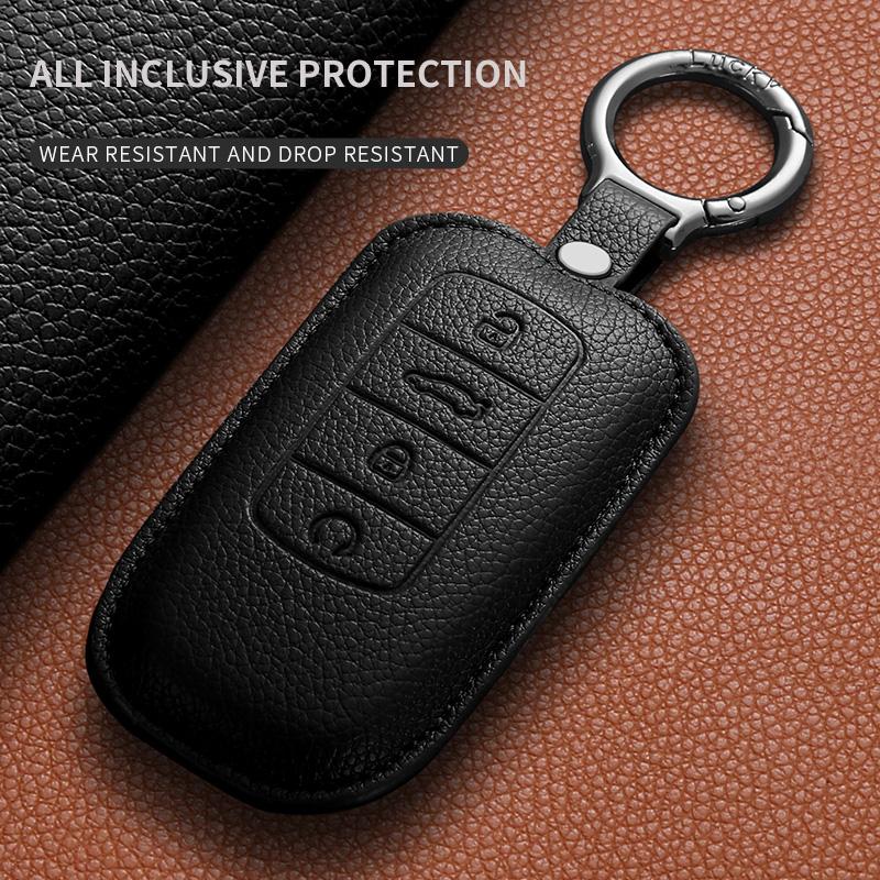 Для Chery Jaecoo J7 J6 J8 Tiggo 7 8 Pro Max Omoda 5 C5 Tiggo 7 8 Pro Plus Arrizo 5 Plus Кожаный Чехол-Держатель Оболочка для Умного Ключа Автомобиля