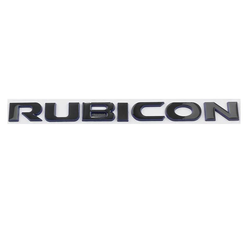 Car Metal Rubicon Trunk Fender Door Logo Badge Emblem Decals Sticker For Jeep Wrangler Unlimited TJ JK TJ YK JL XJ Accessories ALR1