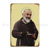 Padre Pio Transparent Background Design Metal Sign Poster Pub Classic Designing Create Pub Tin Sign Poster