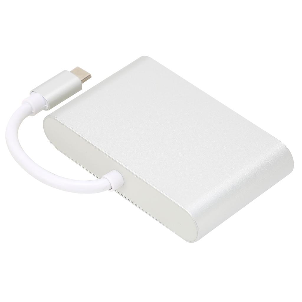 Адаптер-хаб Type C на VGA+USB3.0+PD из алюминиевого сплава 3 в 1 для мыши, клавиатуры, U-диска