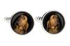 Bloodhound, St. Hubert Hound, Sleuth-hound - cufflinks and tie with your photo, a suit decoration, men's jewelry from the Art-Dog brand.