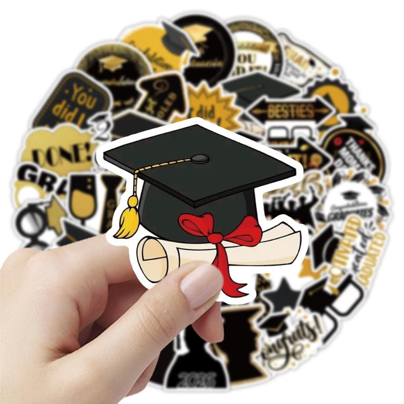 Сезон выпускных 2026 Граффити Наклейки Мультяшные DIY Игрушки Секрет Для Бутылки Эстетичные Наклейки