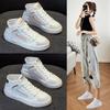 Women's High-top Casual Sport Shoes  Summer Autumn New Arrival Canvas Breathable Versatile White Vulcanized Shoes