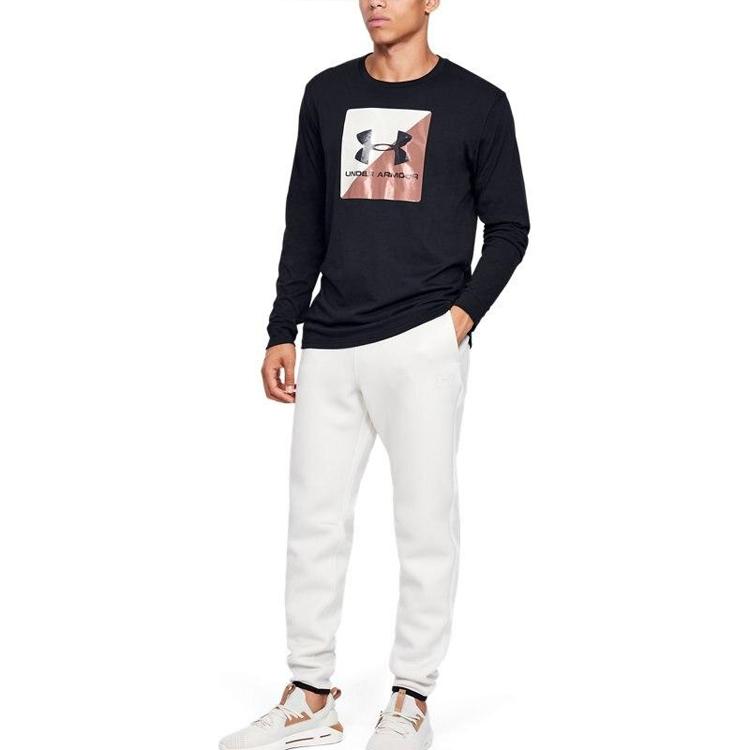 Under Armour T Shirts Men's Black Crew Neck Moderate 1351624-001