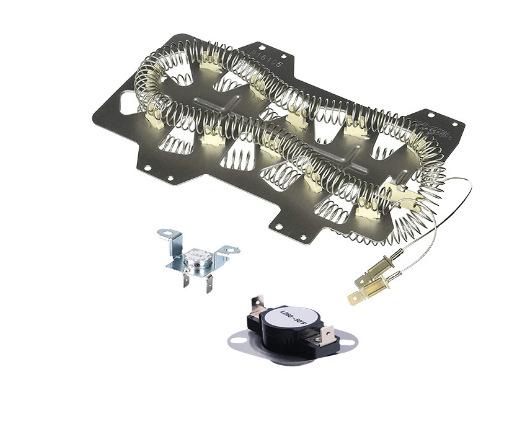 Комплект для замены нагревательного элемента сушилки Samsung DC47 00019A, включая термостат и термопредохранитель для надежного ремонта сушилки