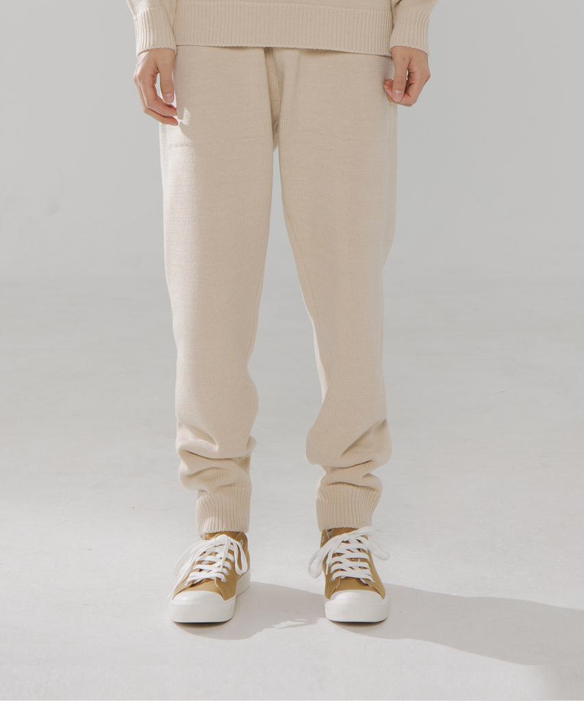 TESTAMENT Wool Blend Knit Pants (Beige)