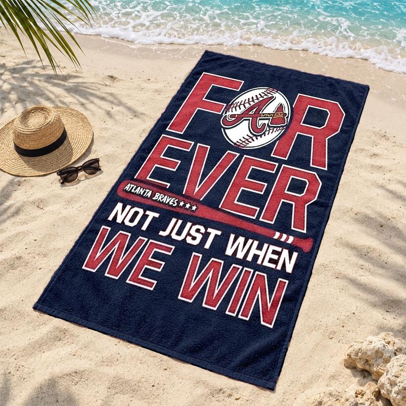 Atlanta Braves Microfiber Beach Towel Quick Dry Sand Free Lightweight Beach Towels for Travel Swimming Camping