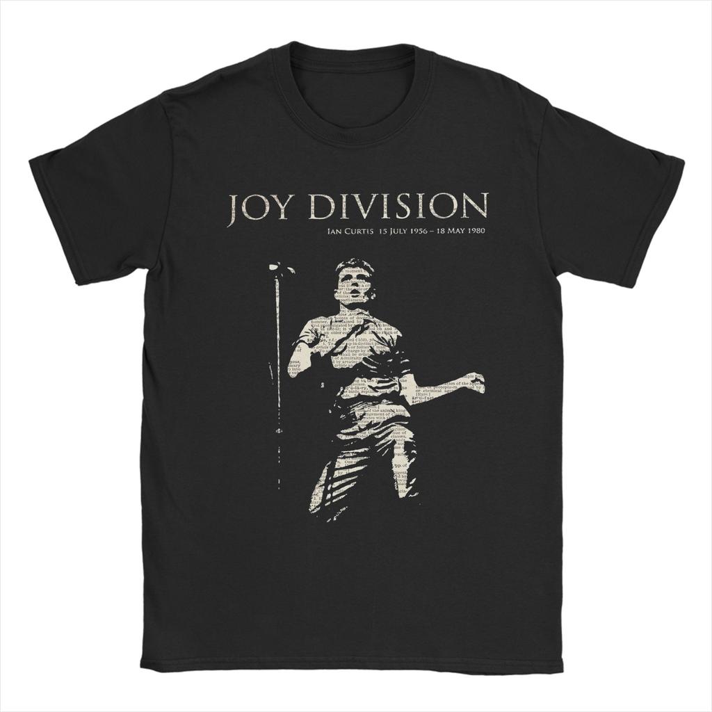 Retro Joy Division Japanese Tshirts For Men Women 100%Cotton Short Sleeve Punk Rock Goth Crewneck Summer TopsTops