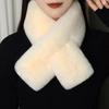 Scarf Warm Double-sided Fur Collar Scarf Simple Imitation Rex Rabbit Lady Winter