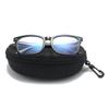 Portable Zipper Carabiner Sunglasses Protector Box Hard Eye Glasses Case Travel Pack Glasses Case Eyewear Accessories With Hook