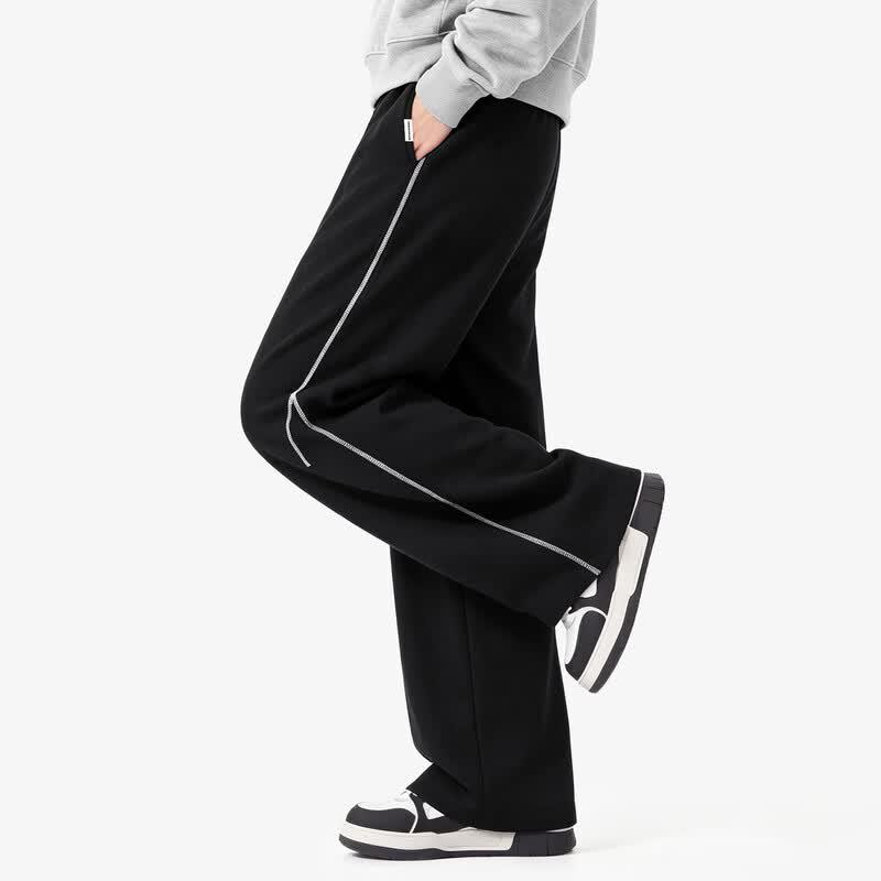 Fingercroxx Men's Lyocell Breathable Straight-Leg Casual Pants