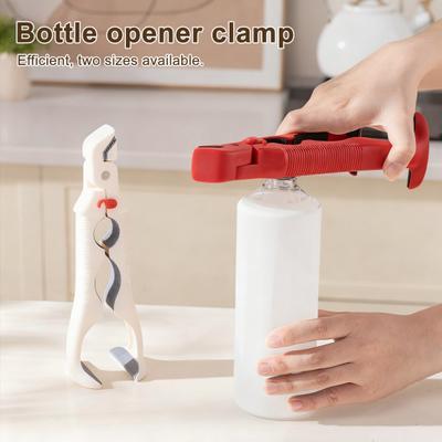 Зажим для посуды против ожогов 3-в-1 Многофункциональный захват для горячих тарелок, зажим для тарелок, открывалка для бутылок, термостойкий силиконовый кухонный инструмент с нескользящей ручкой
