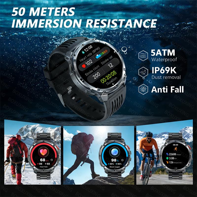 Новые Умные часы T-Rex3 Ultra 1100 мАч GPS-трекер Компас IP69K Водонепроницаемые Спортивный трекер Для улицы Военные Умные часы