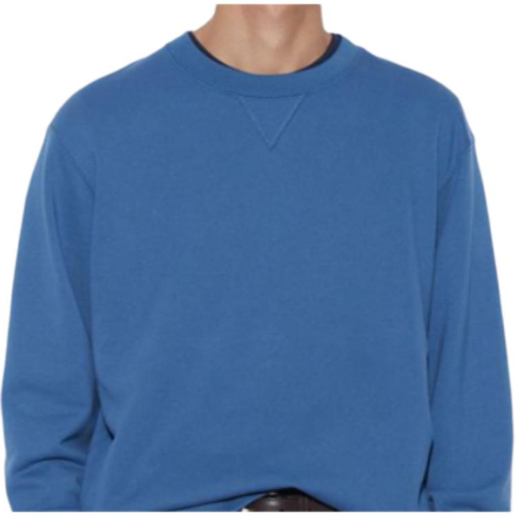 Uniqlo Однотонный свитшот с круглым вырезом и длинным рукавом, унисекс, 465199-64