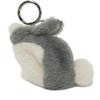 Used 12695 Bunny Mouton Coin Purse Charm C880T40X03 7943 Animal Rabbit Excellent Condition Snafjita Shearling Gray