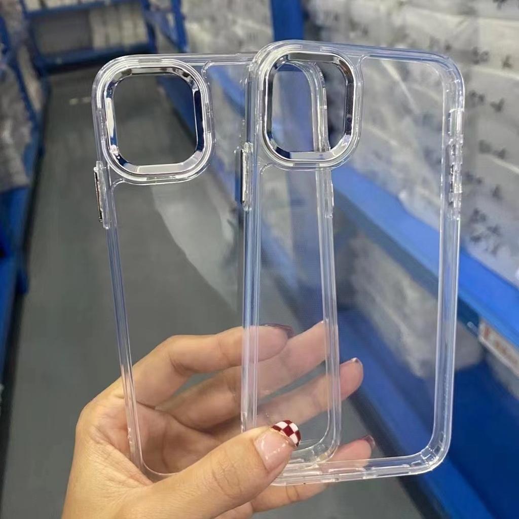 Подходит для iPhone15Pro Прозрачный Противоударный 14 Чехол для мобильного телефона Простой Мягкий чехол