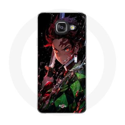 Coque - Maniacase - Samsung Galaxy A3 2016 - Demon Slayer - Tanjiro Kamado - Souple Noir