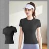 Yoga Shirts Women Quick Dry Seamless Running Tops Tight Workout Gym Short Sleeve Fitness Sports