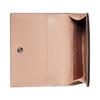 Gucci GG Marmont Logo Print Snap Closure Canvas And Leather Trim Card Holder Wallet Women wallet Beige Ebony 790067-AADQE-5741