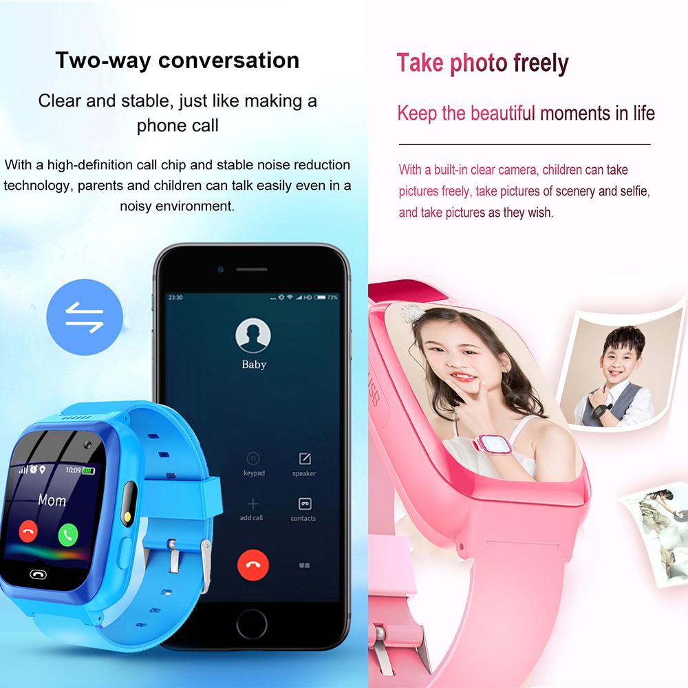 Детские умные часы с камерой, игры, видео/музыкальный плеер, фонарики, калькулятор, будильник, детская игрушка с сенсорным экраном, умные часы