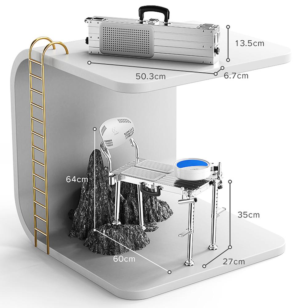 Новая рыболовная платформа Ультралегкий и утолщенный портативный стул Алюминиевый сплав Многофункциональный Рыбалка в воде Мини Легкий для переноски