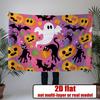 Halloween Backdrop Pumpkin Ghost Cat Bat Party Wall Decor