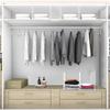 Metal Closet Divider White Closet Separator Space Saving Wardrobe Divider  For Clothes