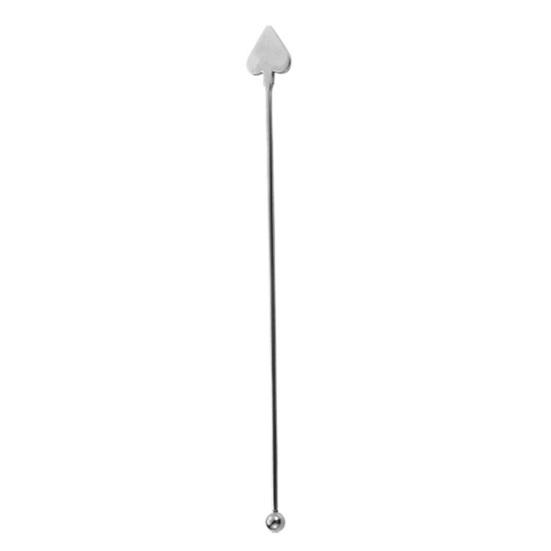 Stainless Steel Mixing Stick, Spade, Heart, Diamond, Club Shaped, Cute Fruit Swizzle Stirrers, Cocktail Stirring Sticks for Whiskey Juice Coffee