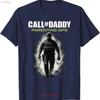 Call of Daddy Parenting Ops Father's Day Great Dad Joke T Shirt  vintage Washed Casual Soft Breathable streetwear Stylish