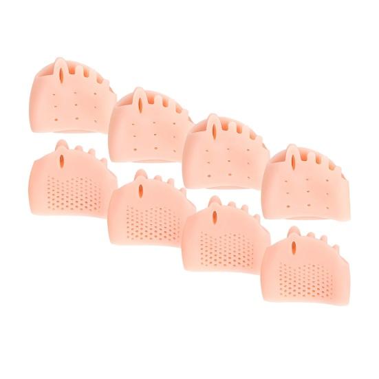 4 Pairs Silicone Toe Separators Easy To Clean Reusable Breathable Soft Toe Spacers Overlapping Toes Correctors