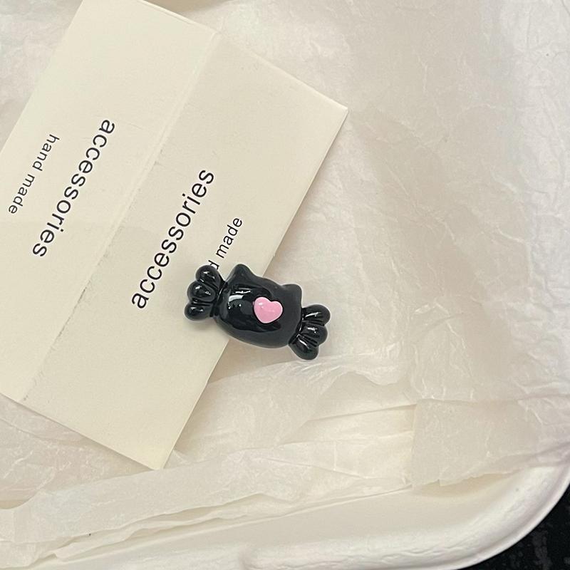 Милая заколка для волос, кошачья голова, рыбка, сердечко, кость, конфетная лапка, мини-заколка для волос для женщин и девочек, готический панк-головной убор, аксессуары для волос
