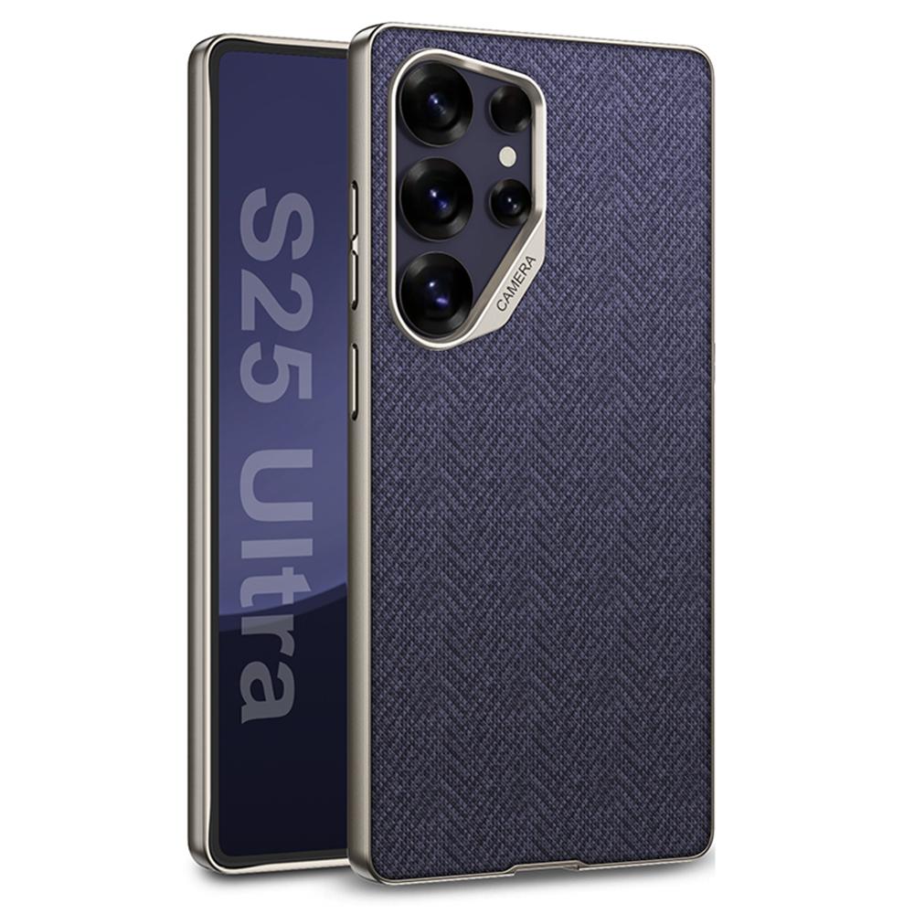 For Samsung Galaxy S25 Ultra Case Skin Touch PC+TPU+Cloth Phone Back Cover