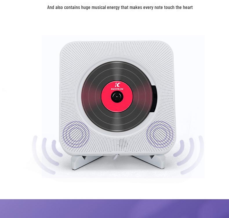 Настенный Bluetooth CD/DVD-плеер и MP3-динамик для изучения английского языка и воспроизведения музыки