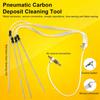 Pneumatic Pulse Cleaner Cleaning Removal Anti-Slip Pneumatic Brush Tool for Vehicle Maintenance Garage Combustion Chamber