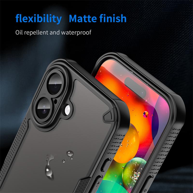 Полупрозрачный чехол для телефона для iPhone 17 Pro Max Матовый ПК Бронированная задняя крышка для iPhone 17 Air Чехол-обложка для iPhone 17 Pro Max Чехол