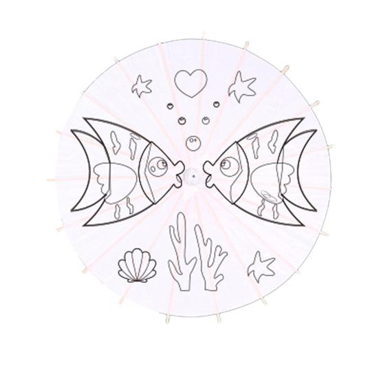 Сделай сам Раскраска Бумажный Зонт с Бамбуковой Ручкой Ручной Работы Китайский Зонт из Промасленной Бумаги Зонт из Белой Бумаги Японский Зонтик Украшение