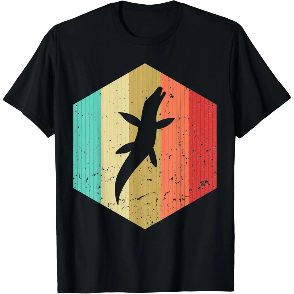 Vintage Retro Hainosaurus Dinosuchus Dinosaur Sunset 80s 90s T-Shirt