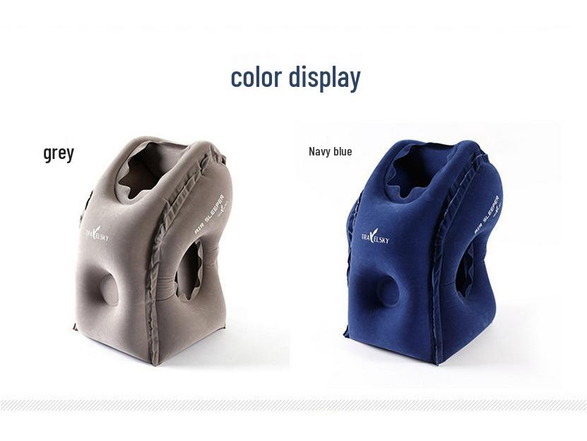 Портативная надувная подушка для шеи для путешествий, офиса и автомобилей - для дальних поездок, высокоскоростных поездов и сна