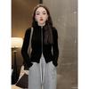 Korean Double Zipper Long-Sleeve Women's Slim Base Layer Top - 2025 Autumn/Winter Collection