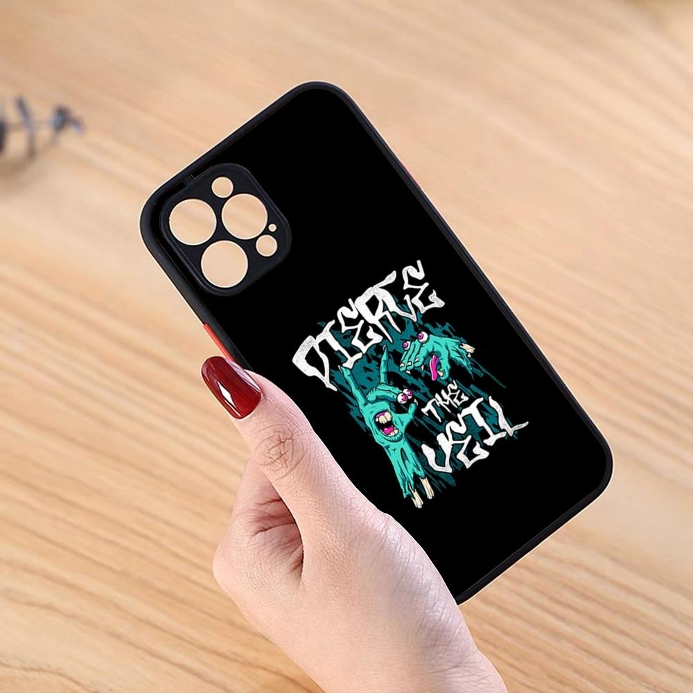 P-pierce The Veil Band Чехол для телефона Черный матовый Для IPhone 16ProMax 15 13 12 11 14 Pro Max Mini Plus SE2020 XS Max XR Чехол