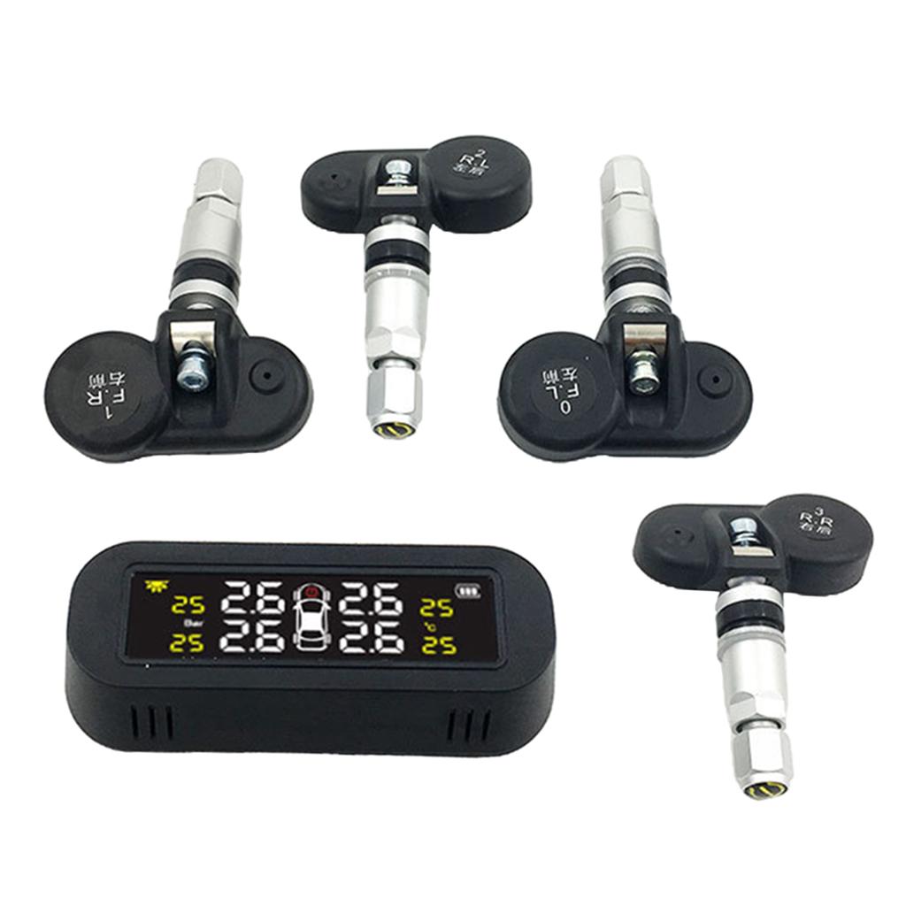 Universal Wireless Solar Power/USB TPMS Tire Pressure Monitoring System