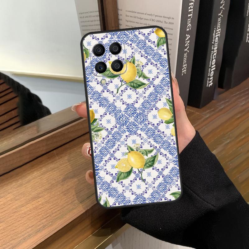 Футляр для фруктов лимонный для Samsung Galaxy M56 M06 M16 M36 M52 M32 M12 M54 M34 M14 M35 M55 M15 M11 M31 M13 M53