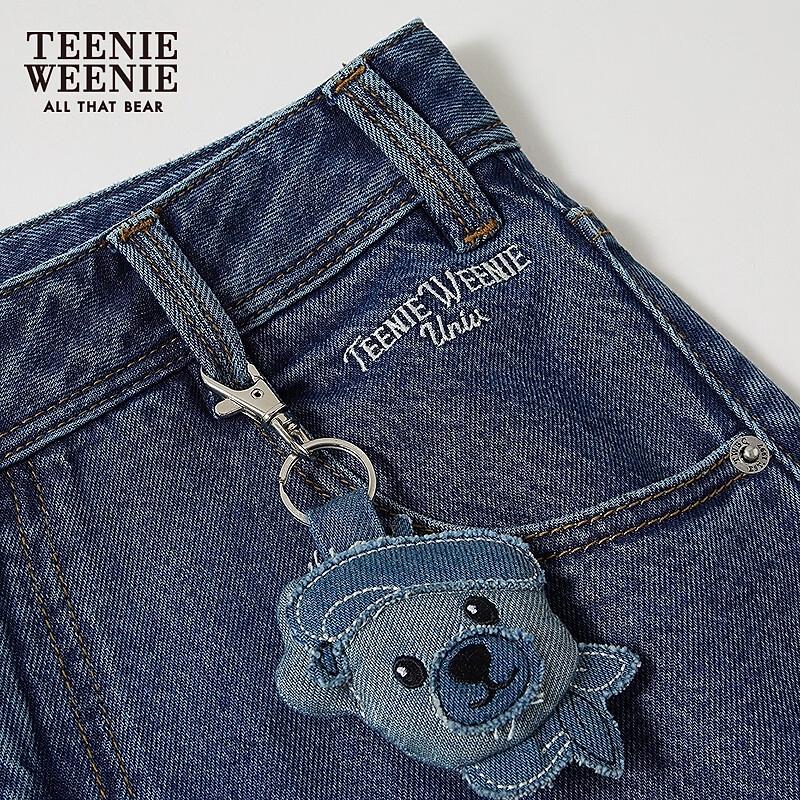 Teenie Weenie Женские джинсы из денима с мультяшным медведем, весна 2026