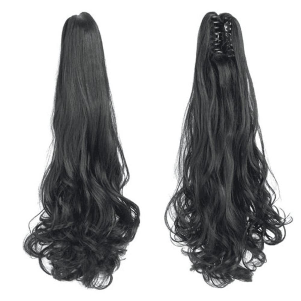 Кудрявый стиль, зажим для волос, длинный синтетический накладной волос, новый волнистый хвост