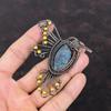 Ruby In Blue Kyanite Pendant Copper Wire Wrapped Pendant Bird Pendant Handmade Designer Pendant Gemstone Copper Jewelry Gift For Engagement