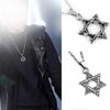 Unisex Hip Hop Hexagram Shape Pendant Necklace Chain Jewelry Accessory